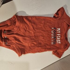 My 1st 4th Of July Red Onesie. Size 3-6 Months
